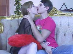 Find-Best-Lesbians.com presents: Cumkiss and pegging russian style