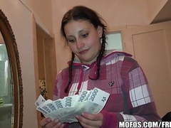 Find-Best-Lesbians.com presents: Pretty czech student trades sex for cash
