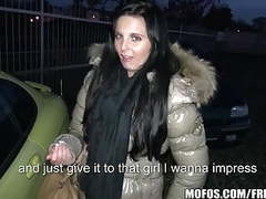 Find-Best-Lesbians.com presents: Public pickups - young czech exhibitionist fucks for cash