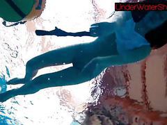 Find-Best-Lesbians.com presents: Perfect shaved teen in the pool