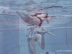 Find-Best-Lesbians.com presents: Roxalana chech in scuba diving in the pool