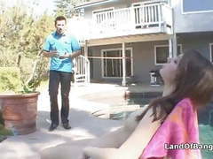 Find-Best-Lesbians.com presents: Sunbathing teen fucked by not step dad