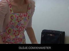 Find-Best-Lesbians.com presents: Old pervert man gets ridden by a young hotel maid