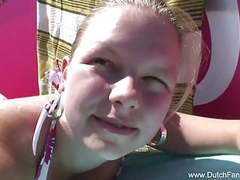 Find-Best-Lesbians.com presents: Chubby dutch fucked on the beach