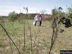 Find-Best-Lesbians.com presents: Teen nikki gets fucked and jizzed outdoors
