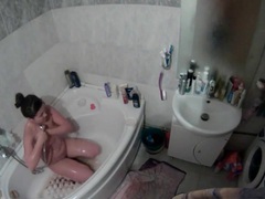 Find-Best-Lesbians.com presents: Curvy naked girl takes a sexy shower