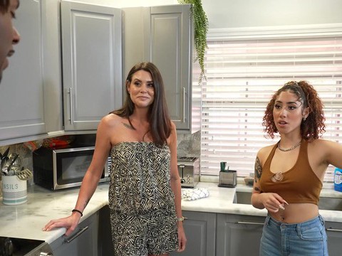Find-Best-Lesbians.com presents: Ffm threesome with cock hungry kira perez abby somers. hd video