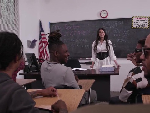 Find-Best-Lesbians.com presents: Hardcore interracial fucking in the office with a cum loving slut