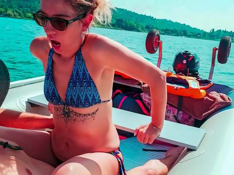 Find-Best-Lesbians.com presents: Wife gets fucked on a boat and gets a creampie from her husband's best friend