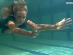 Find-Best-Lesbians.com presents: Big tits blonde girl swims in the nude