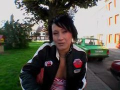 Find-Best-Lesbians.com presents: Girl fucked outdoors and then she swallows