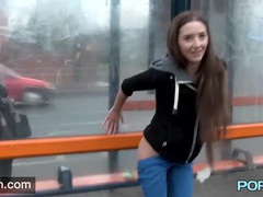 Find-Best-Lesbians.com presents: Beautiful girl has fun playing in public