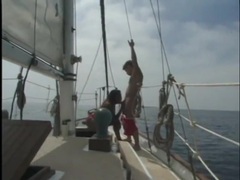 Find-Best-Lesbians.com presents: Interracial on a boat with a beautiful black girl