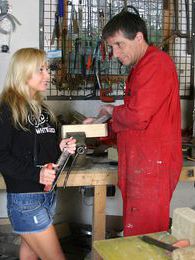 Find-Best-Lesbians.com presents: Blonde teenage beauty fucking her old and horny handyman
