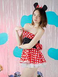 Find-Best-Lesbians.com presents: Breathtaking slender chick got rid of innocent clothing quickly and spread those smooth legs while showing her moist areas.