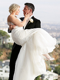 Find-Best-Lesbians.com presents: Hot blonde Anikka Albrite consummates her marriage vows after getting married