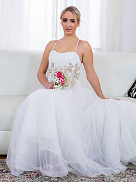 Find-Best-Lesbians.com presents: Blonde bride Anna Khara has sex with the groom and a photographer at once