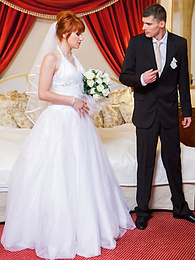 Find-Best-Lesbians.com presents: Redhead Czech bride Lucy Bell getting double fucked on her wedding day