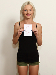 Find-Best-Lesbians.com presents: Blond hungarian teen Zazie Skymm gets completely naked during a solo shoot