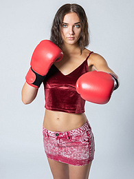 Find-Best-Lesbians.com presents: Sexy Ukrainian belle Oxana Chic strips off her clothes and poses nude in a gym